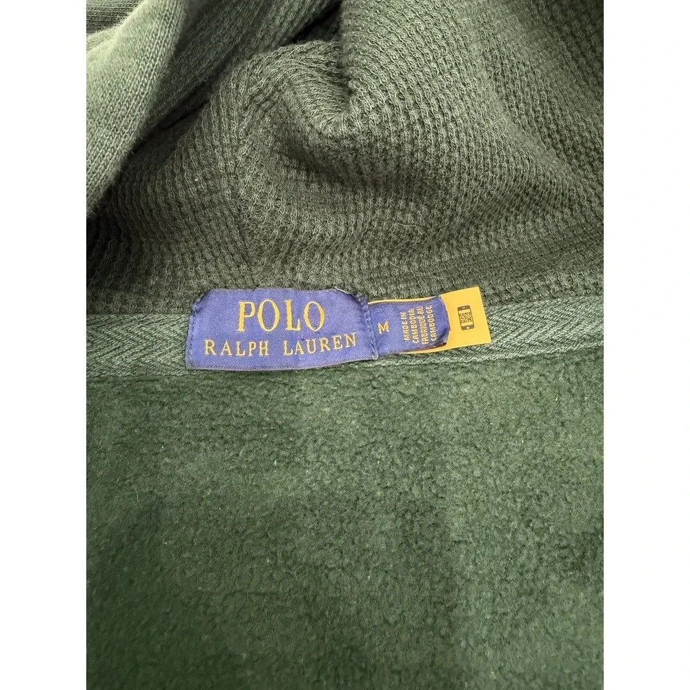 Polo Ralph Lauren classic full-zip hoodie Green Embroided Logo Size M